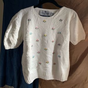 80’s Susan Bristol Hand-Embroidered Blouse 🌾